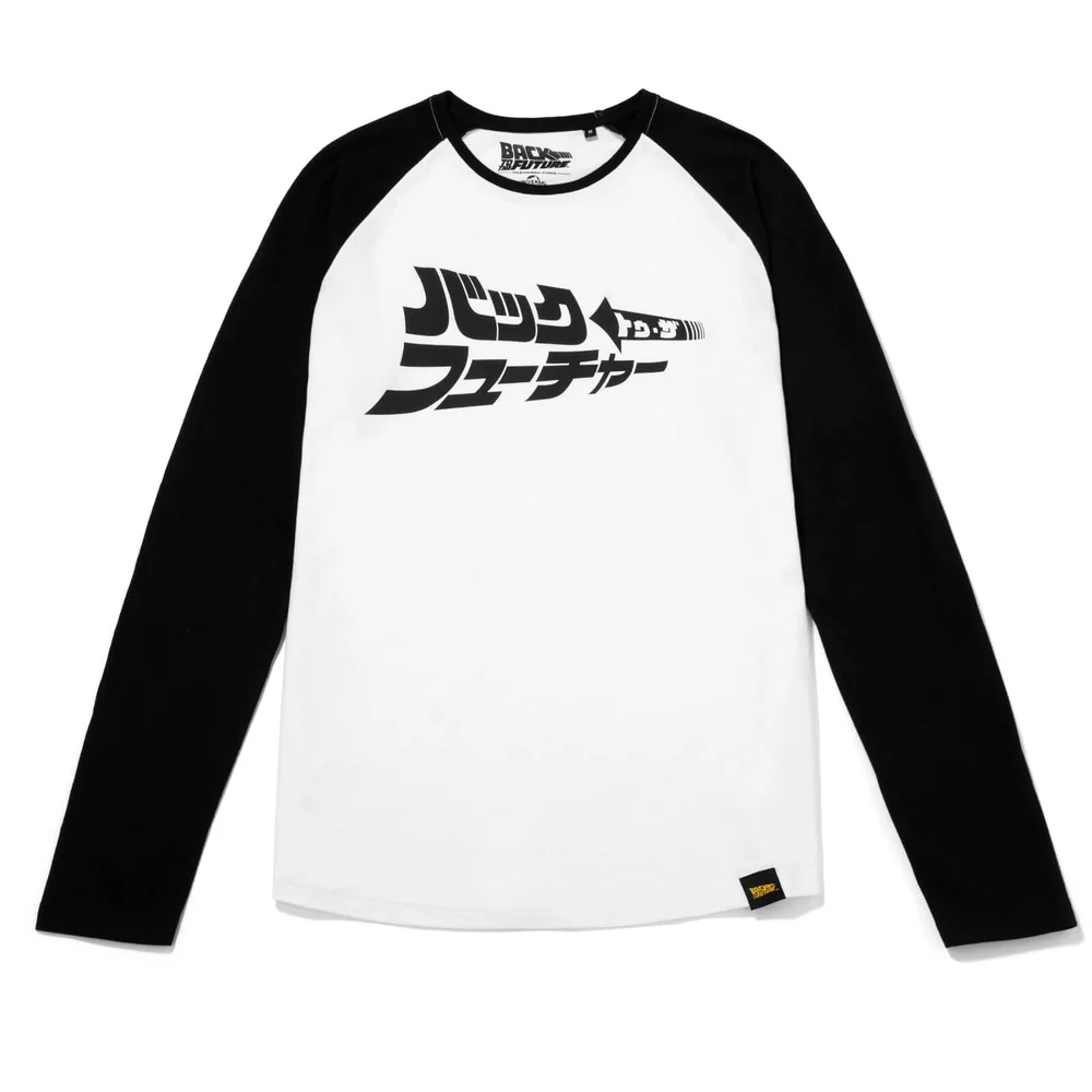 Global Legacy Zurück in die Zukunft Kana Raglan Long Sleeve T-shirt - Schwarz/Weiß - S Bild 1
