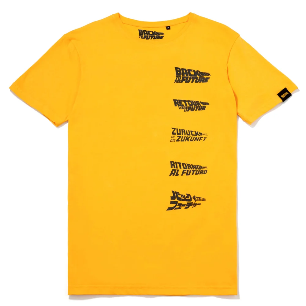Global Legacy Zurück in die Zukunft Delorean T-Shirt - Gelb - S Bild 1