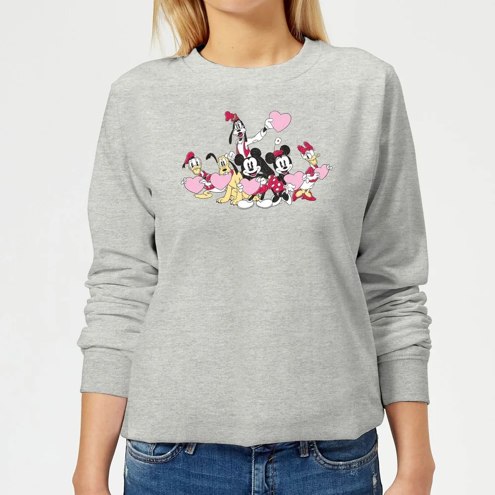 Disney Mickey Mouse Love Friends Women's Sweatshirt - Grey - 3XL Bild 1