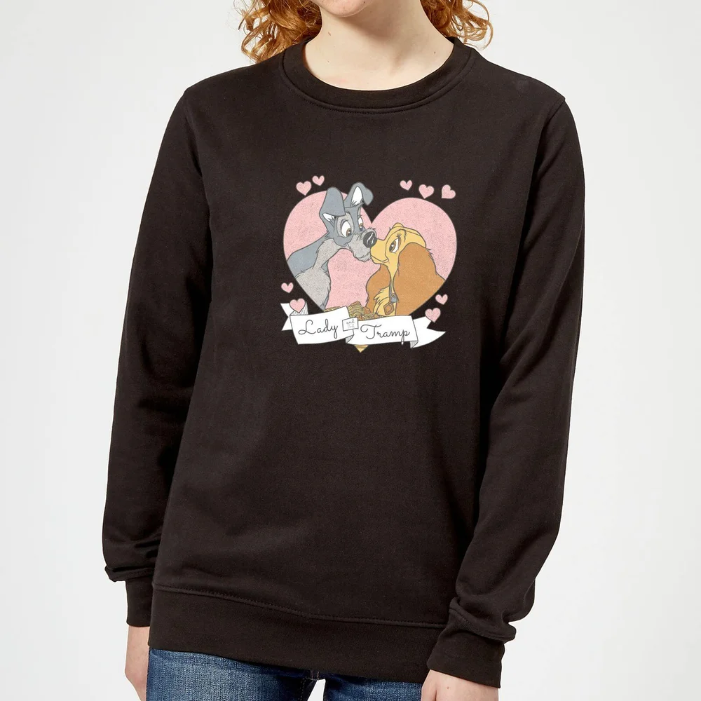 Disney Lady And The Tramp Love Women's Sweatshirt - Black - XS Bild 1