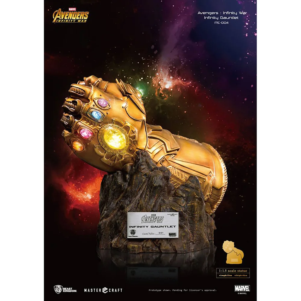 Beast Kingdom Avengers Infinity War Master Craft Statue 1/1.5 Infinity Gauntlet 40 cm Bild 1