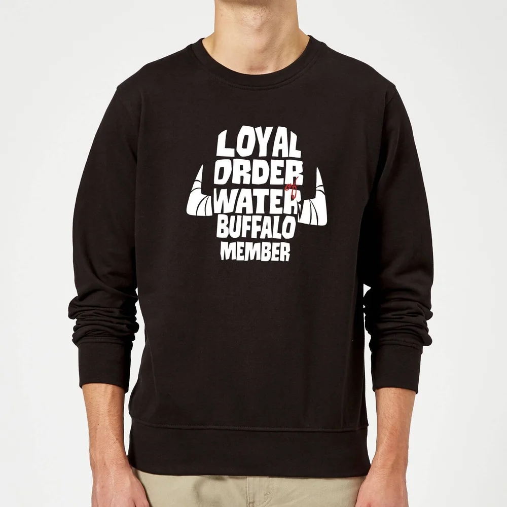 The Flintstones Loyal Order Of Water Buffalo Member Sweatshirt - Black - S Bild 1