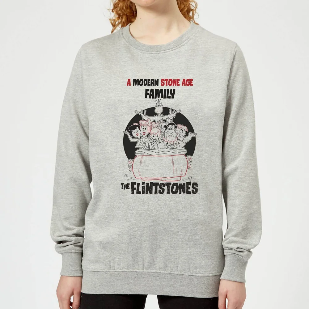 The Flintstones Modern Stone Age Family Women's Sweatshirt - Grey - 3XL - Grau Bild 1