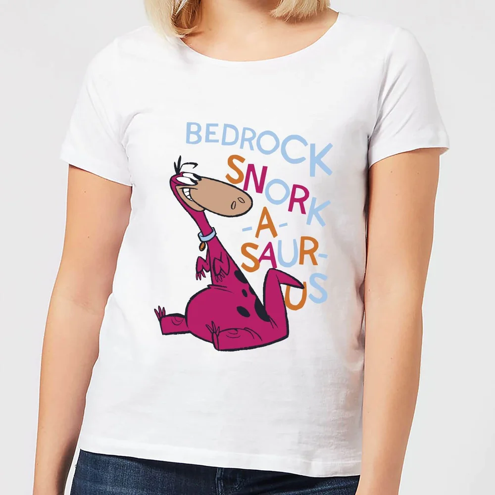 The Flintstones Bedrock Snork-A-Saur-Us Women's T-Shirt - White - XS Bild 1