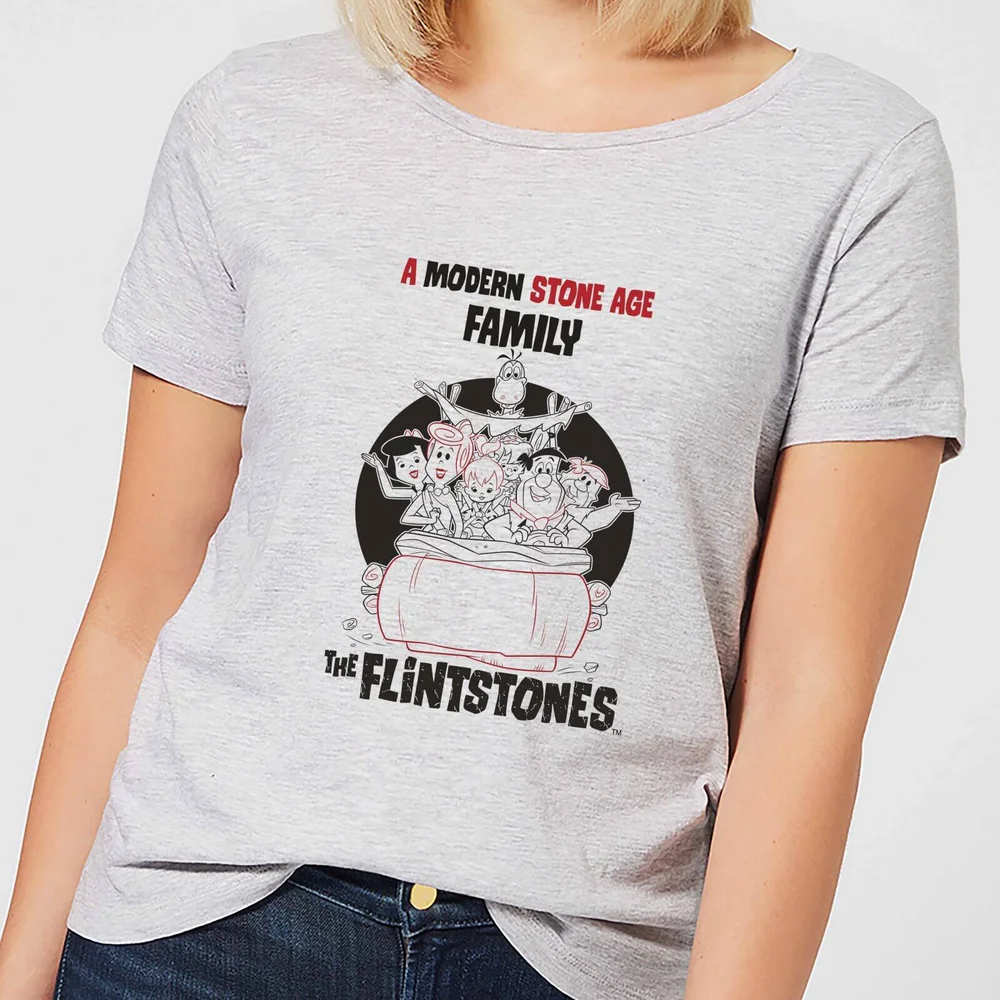 The Flintstones Modern Stone Age Family Women's T-Shirt - Grey - XS Bild 1