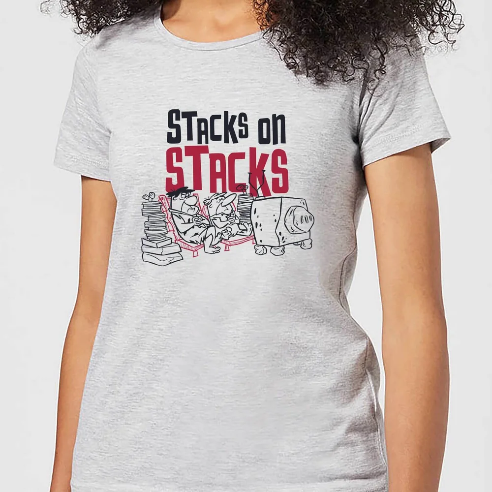 The Flintstones Stacks On Stacks Women's T-Shirt - Grey - XS Bild 1