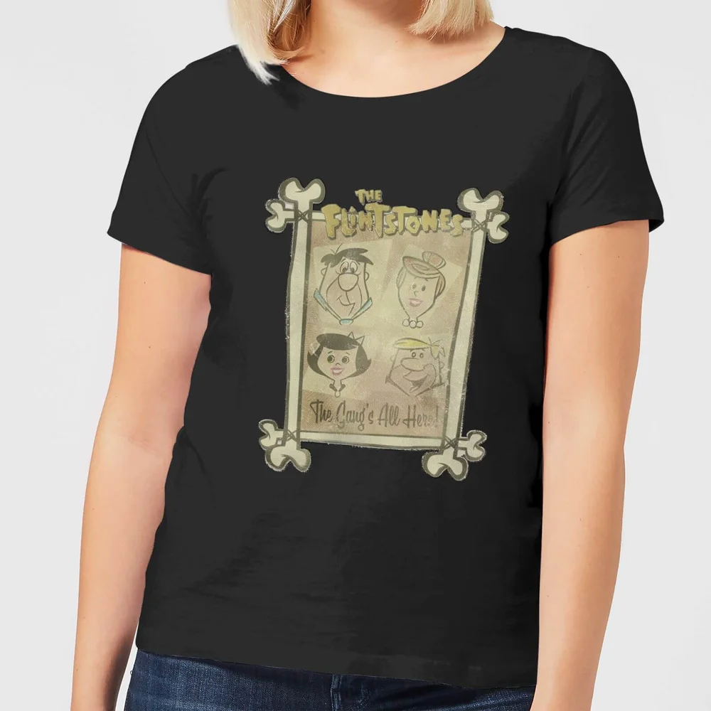 The Flintstones The Gang's All Here Women's T-Shirt - Black - XS Bild 1