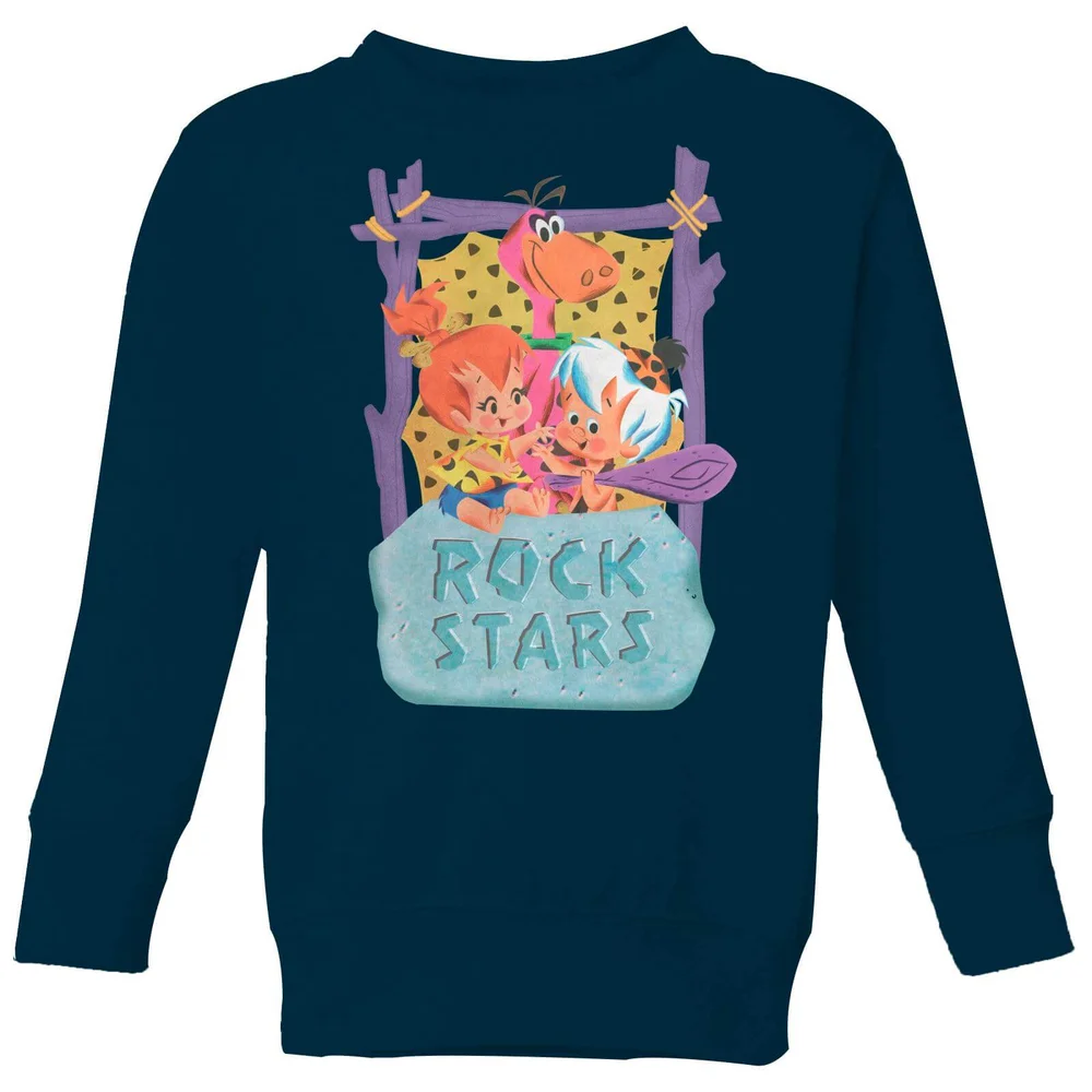 The Flintstones Rock Stars Kids' Sweatshirt - Navy - 3-4 Jahre Bild 1