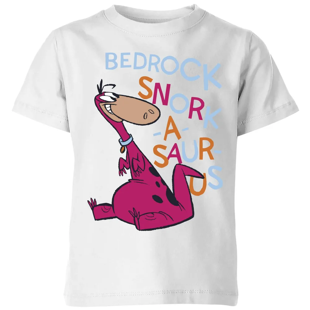 The Flintstones Bedrock Snork-A-Saur-Us Kids' T-Shirt - White - 3-4 Jahre Bild 1