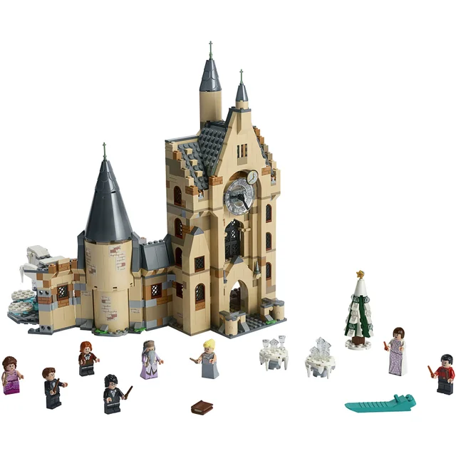 LEGO 75948 Harry Potter Schloss Hogwarts Uhrenturm Spielzeug kompatibel mit der Großen Halle und der Peitschenden Weide Sets
