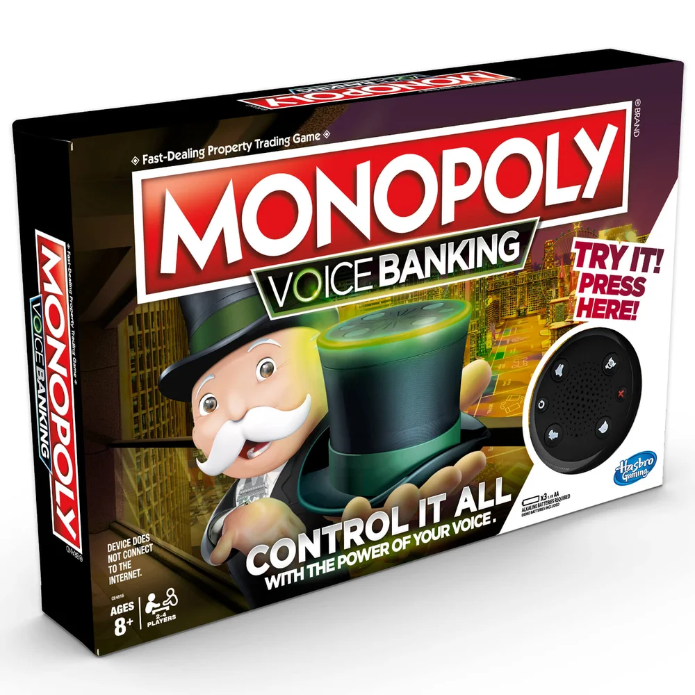 Hasbro Monopoly Familien-Brettspiel mit Ton und E-Banking Bild 1