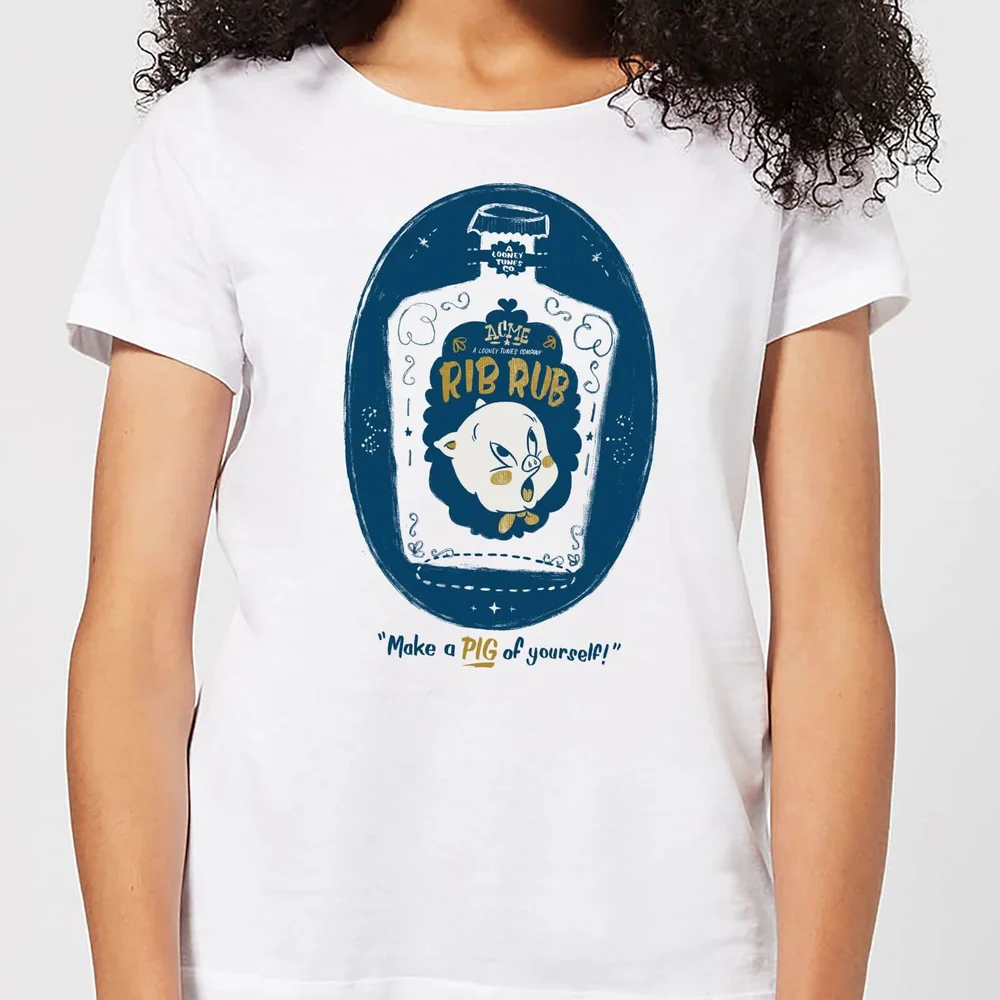 Looney Tunes ACME Rib Rub Women's T-Shirt - White - S Bild 1
