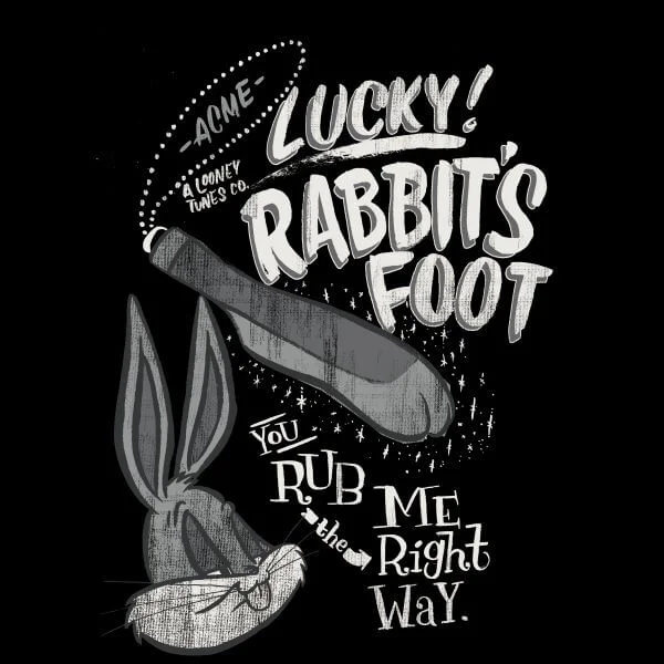 Looney Tunes ACME Lucky Rabbits Foot Women's T-Shirt - Black