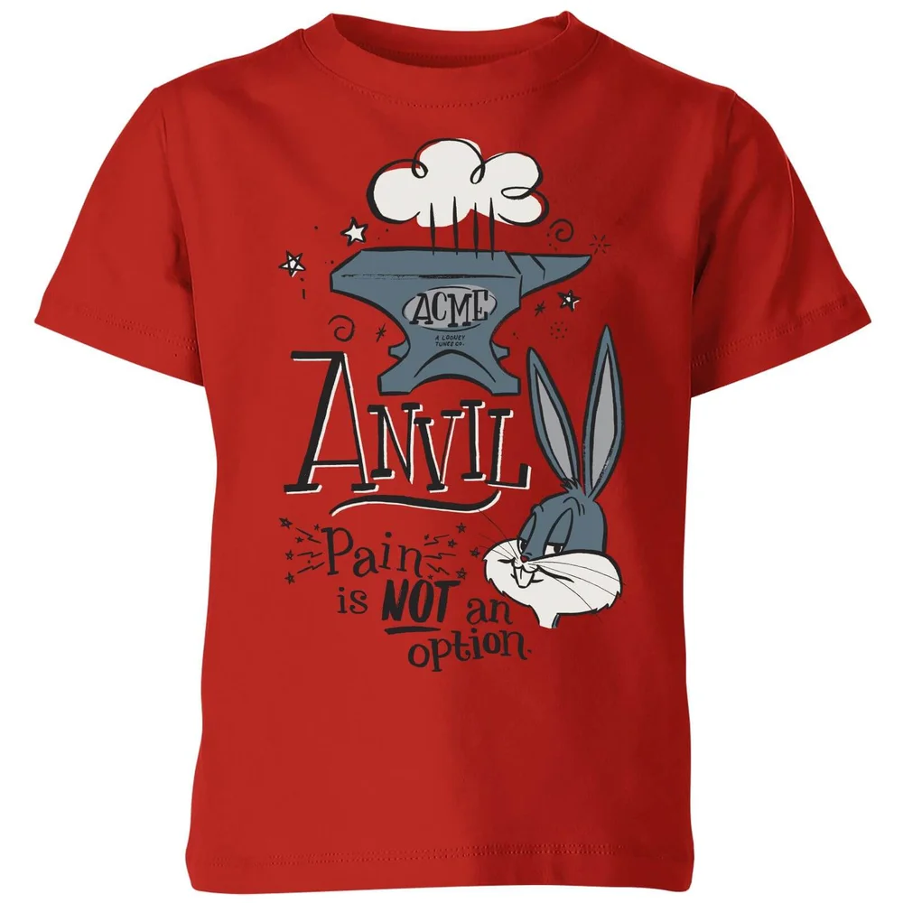 Looney Tunes ACME Anvil Kids' T-Shirt - Red - 3-4 Jahre Bild 1