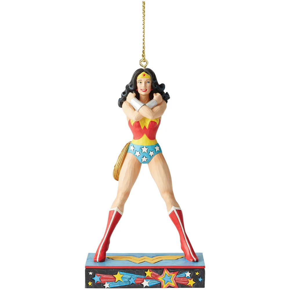 DC Comics by Jim Shore Wonder Woman hängendes Ornament 11,0 cm Bild 1