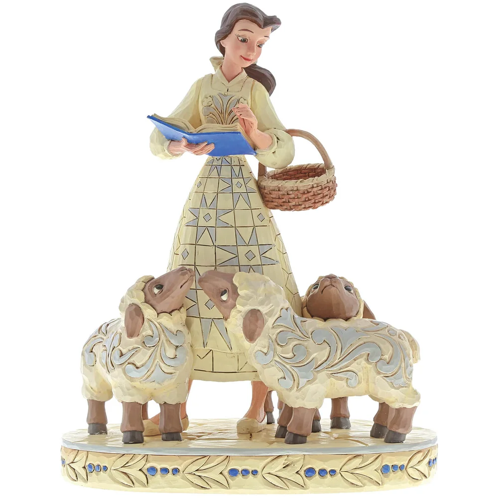 Disney Traditions Beauty (Belle mit Schaf und Buch Figur) 21,0 cm Bild 1