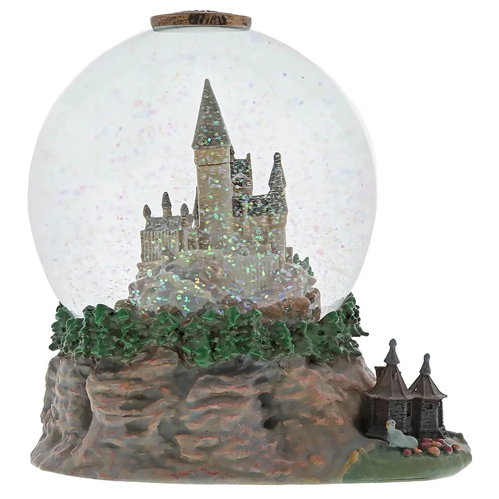 The Wizarding World of Harry Potter Schneekugel mit Schloss Hogwarts und Hagrids Hütte 120 mm Bild 1