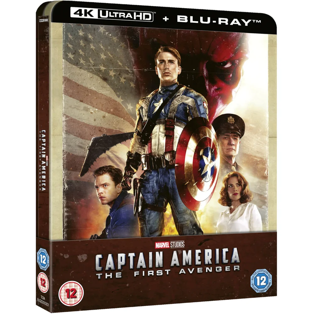 Captain America: The First Avenger 4K Ultra HD (inkl. 2D Blu-ray) Zavvi Exclusives SteelBook Bild 1