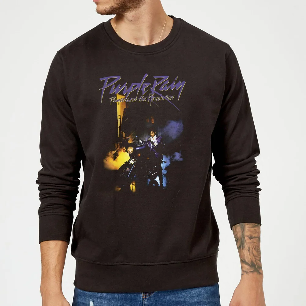Prince Purple Rain Sweatshirt - Schwarz - S - Schwarz Bild 1