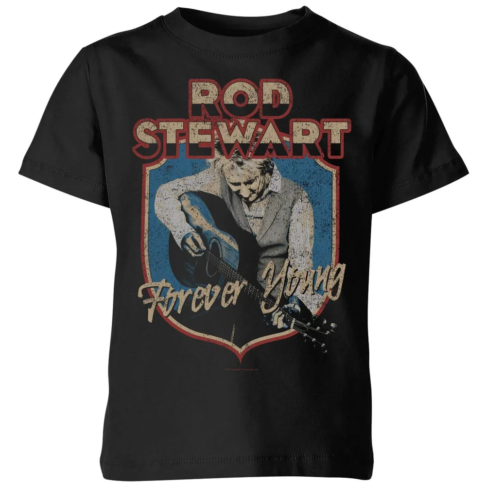 Rod Stewart Forever Young Kinder T-Shirt - Schwarz - 3-4 Jahre - Schwarz Bild 1