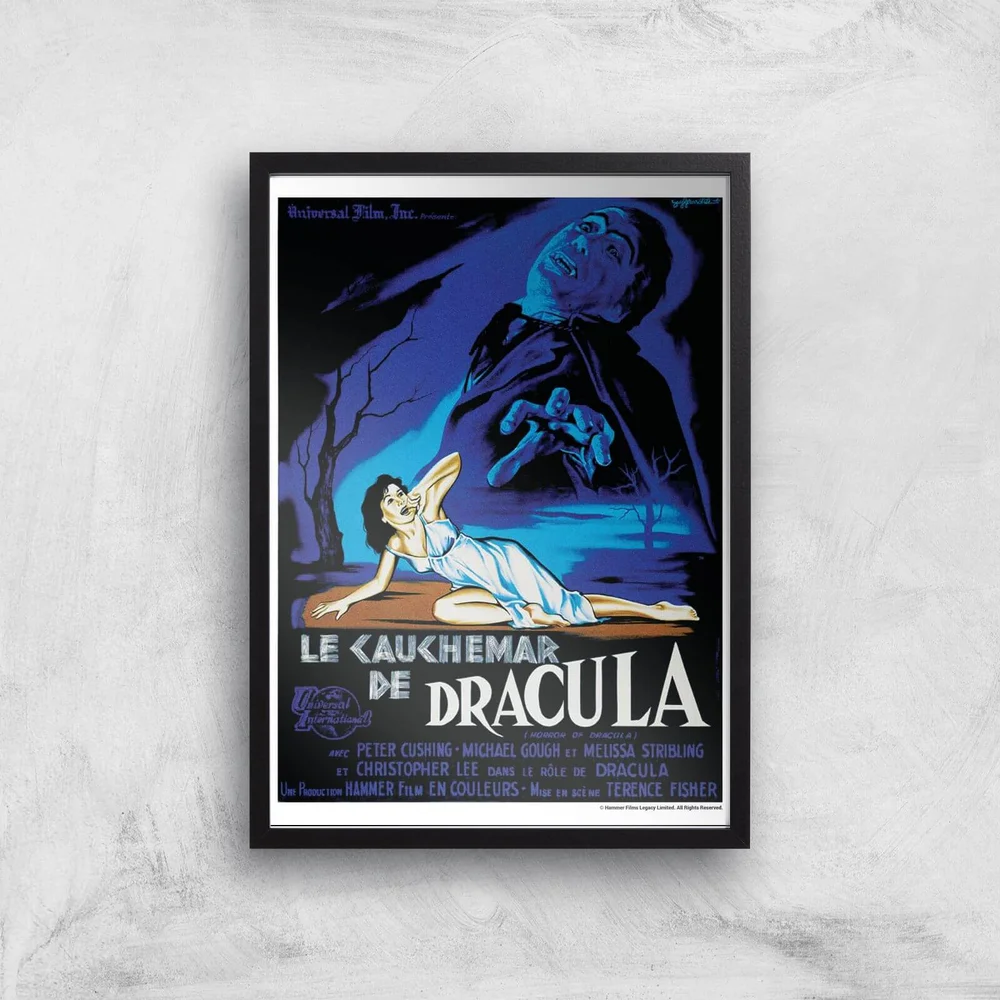 Hammer Horror Le Cauchemar De Dracula Art Print - A4 - No Hanger Bild 1