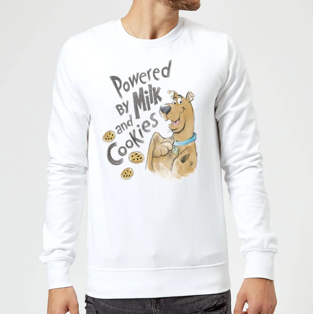 Scooby Doo Powered By Milk And Cookies Sweatshirt - White - S Bild 1