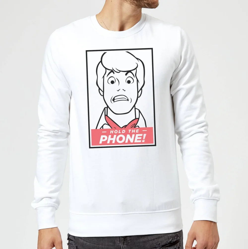 Scooby Doo Hold The Phone Sweatshirt - White - S Bild 1
