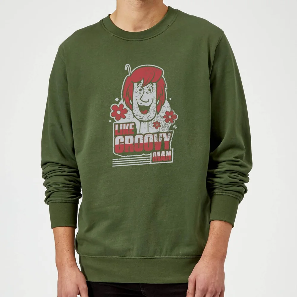 Scooby Doo Like, Groovy Man Sweatshirt - Forest Green - XL Bild 1