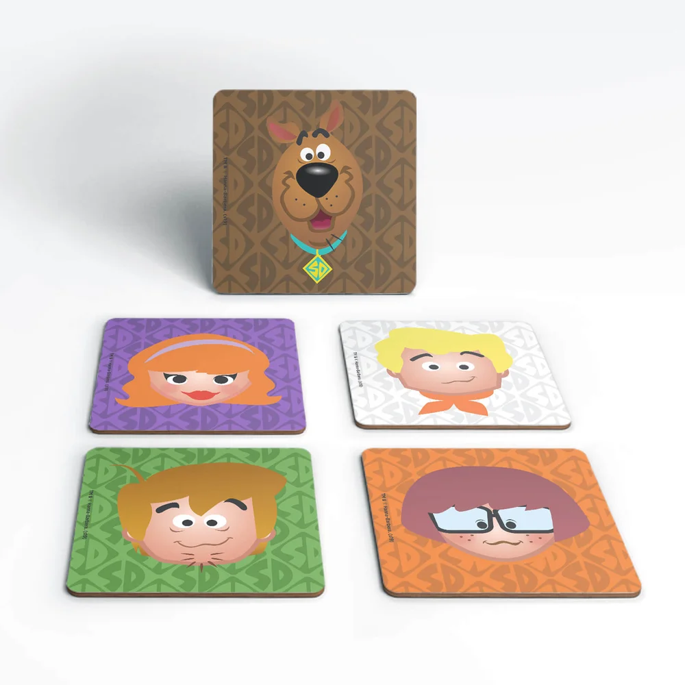 Scooby Doo Emoji Coaster Set Bild 1