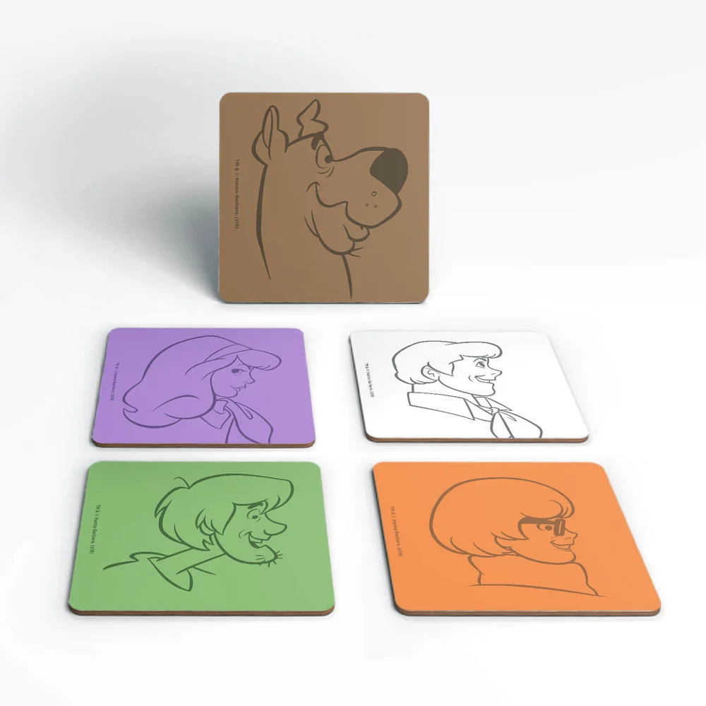 Scooby Doo The Gang Colours Coaster Set Bild 1