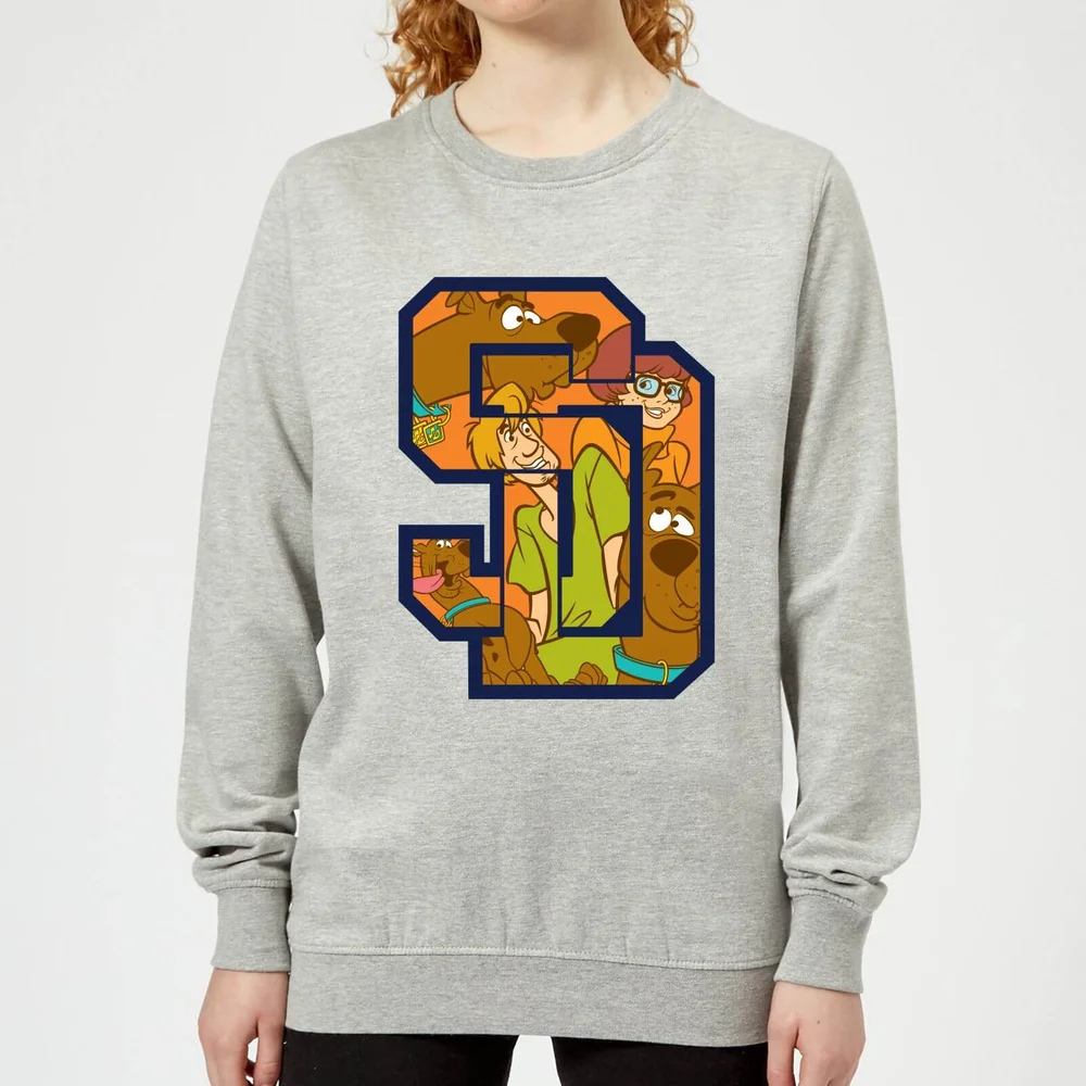 Scooby Doo Collegiate Women's Sweatshirt - Grey - 3XL - Grau Bild 1