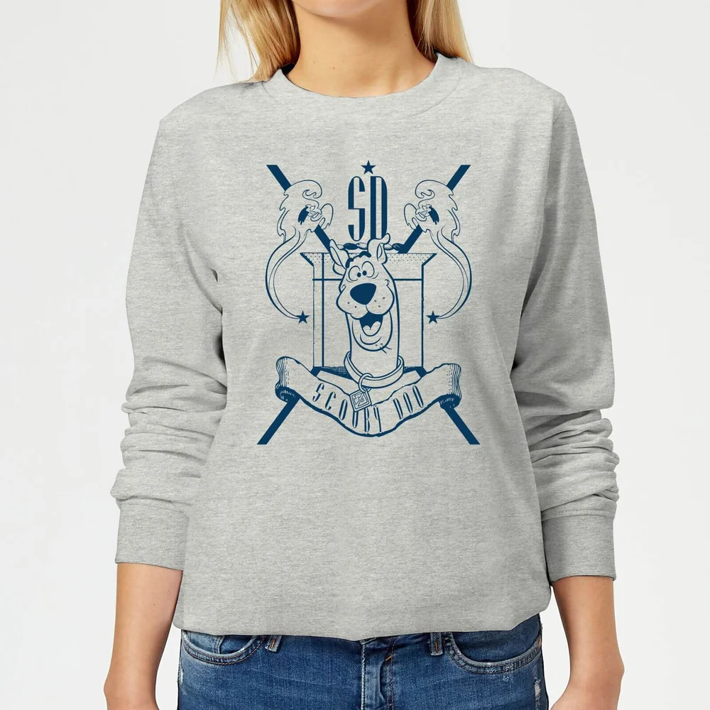 Scooby Doo Coat Of Arms Women's Sweatshirt - Grey - 3XL - Grau Bild 1