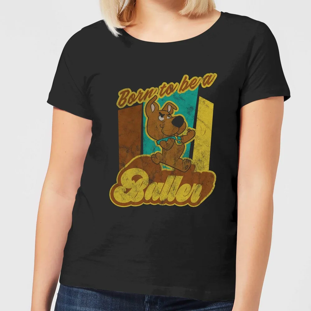 Scooby Doo Born To Be A Baller Women's T-Shirt - Black - S Bild 1