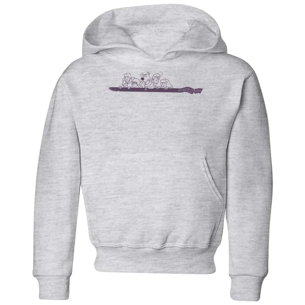 Scooby Doo Those Meddling Kids Retro Kids' Hoodie - Grey - 3-4 Jahre Bild 1