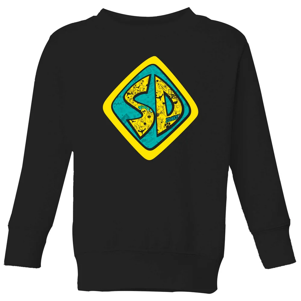 Scooby Doo Emblem Kids' Sweatshirt - Black - 3-4 Jahre Bild 1