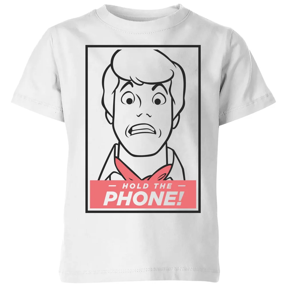 Scooby Doo Hold The Phone Kids' T-Shirt - White - 3-4 Jahre Bild 1