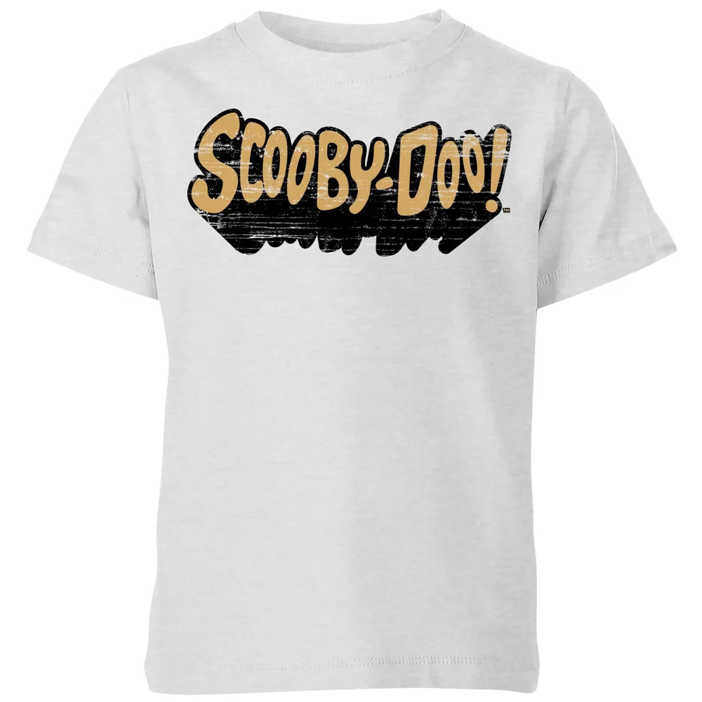 Scooby Doo Retro Colour Logo Kids' T-Shirt - Grey - 3-4 Jahre Bild 1