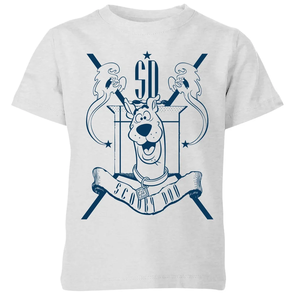 Scooby Doo Coat Of Arms Kids' T-Shirt - Grey - 3-4 Jahre Bild 1
