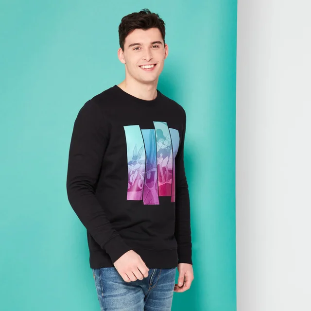 Looney Tunes Kaboom! Bugs Panel Sweatshirt - Schwarz