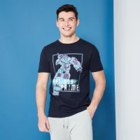 Transformers Optimus Prime Neon T-Shirt - Navy Blau
