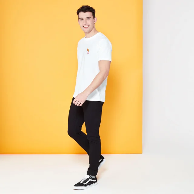 Cartoon Network Spin-Off Johnny Bravo 90's Besticktes T-Shirt - Weiß