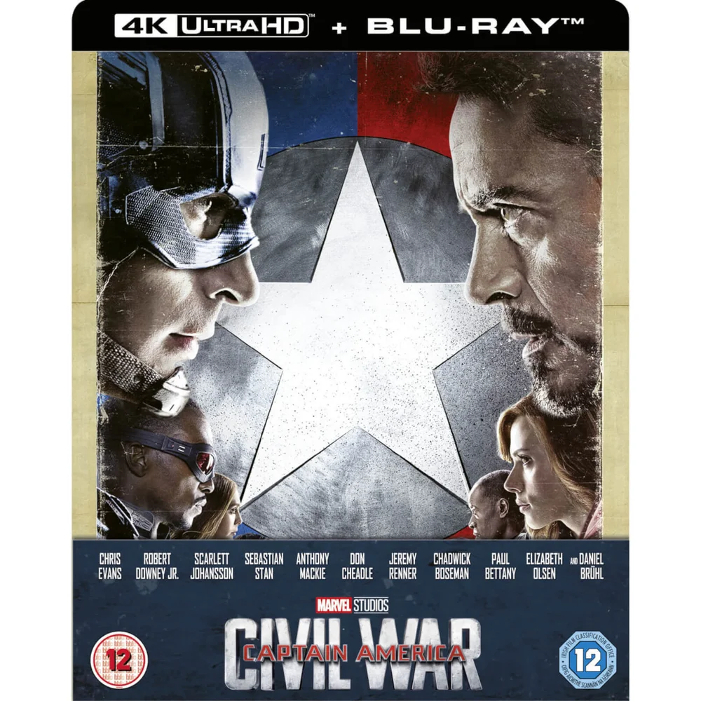 Captain America: Civil War 4K Ultra HD (Inklusive 2D Blu-ray) Zavvi Exclusive Steelbook Bild 1