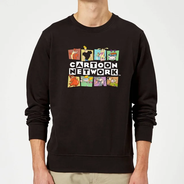 Cartoon Network Logo Characters Sweatshirt - Schwarz