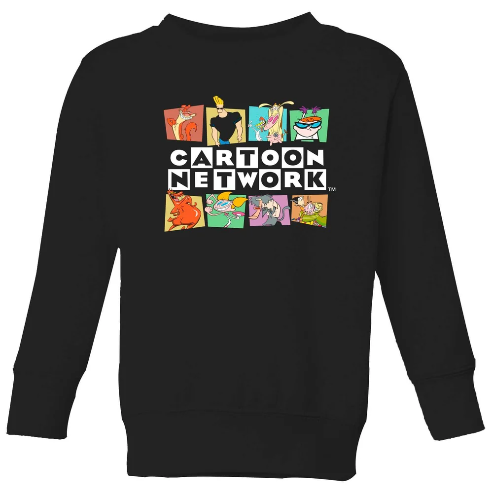 Cartoon Network Logo Characters Kinder Sweatshirt - Schwarz - 3-4 Jahre Bild 1