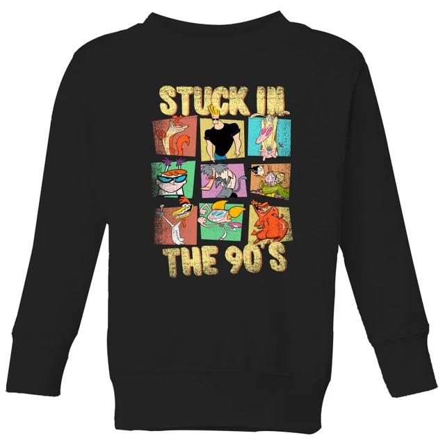 Cartoon Network Stuck In The 90s Kinder Sweatshirt - Schwarz