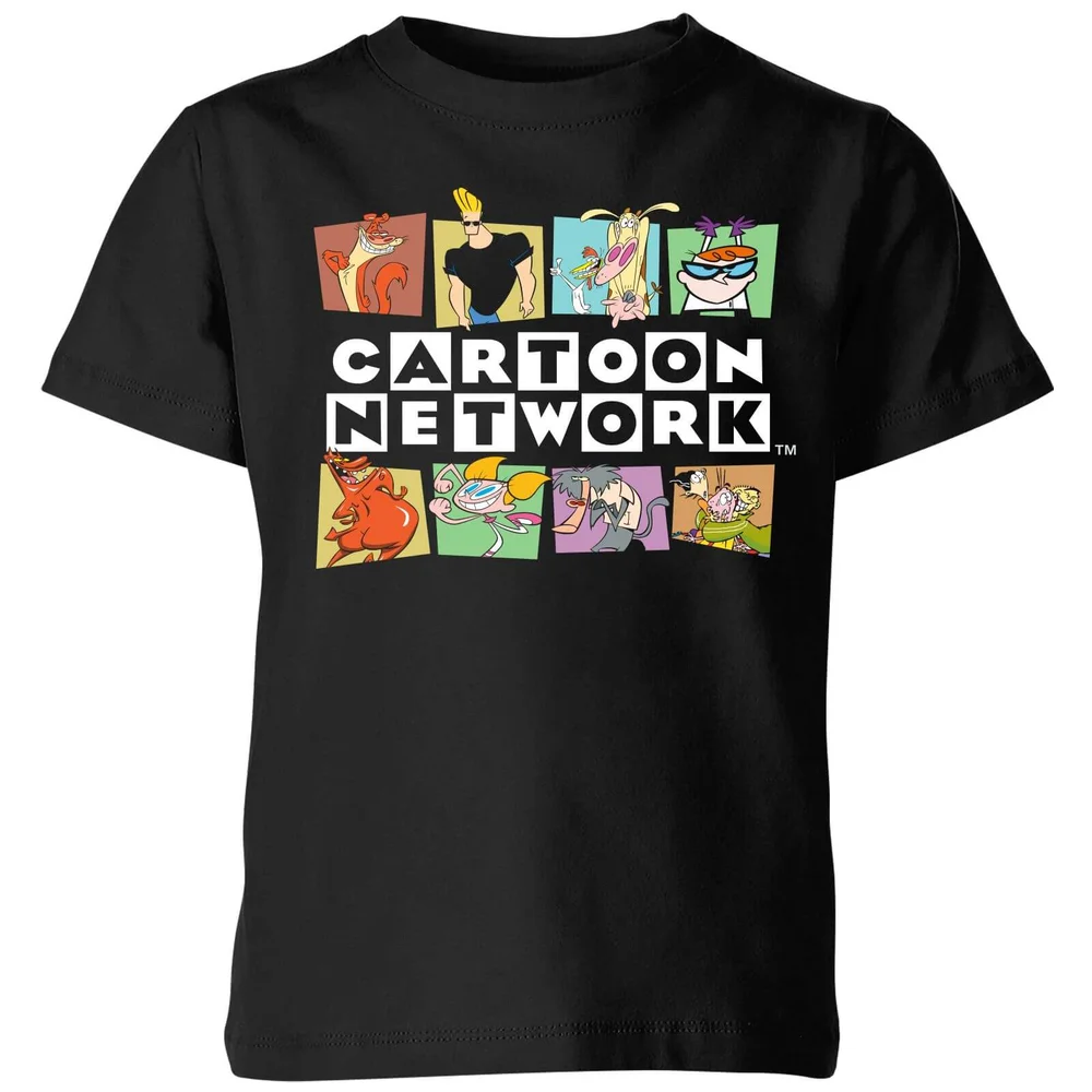 Cartoon Network Logo Characters Kinder T-Shirt - Schwarz - 3-4 Jahre Bild 1