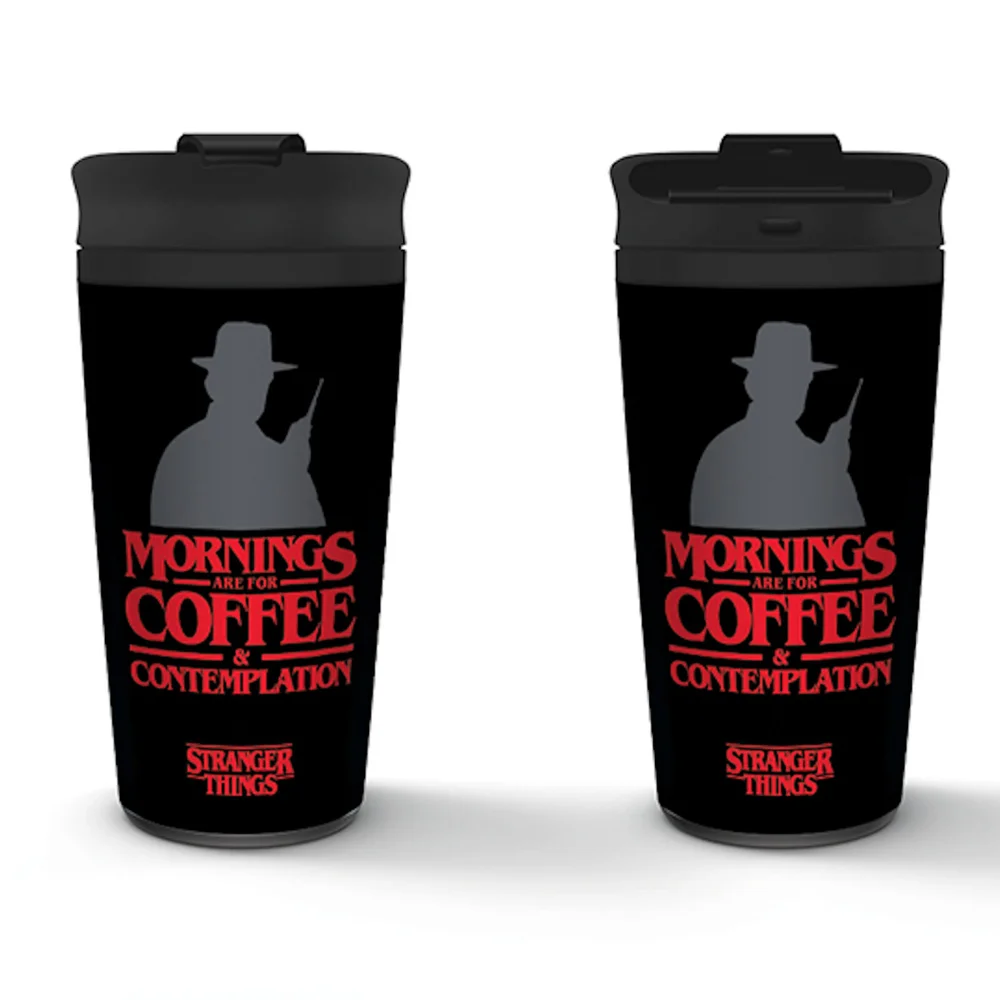 Stranger Things (Contemplation) Metal Travel Mug Bild 1