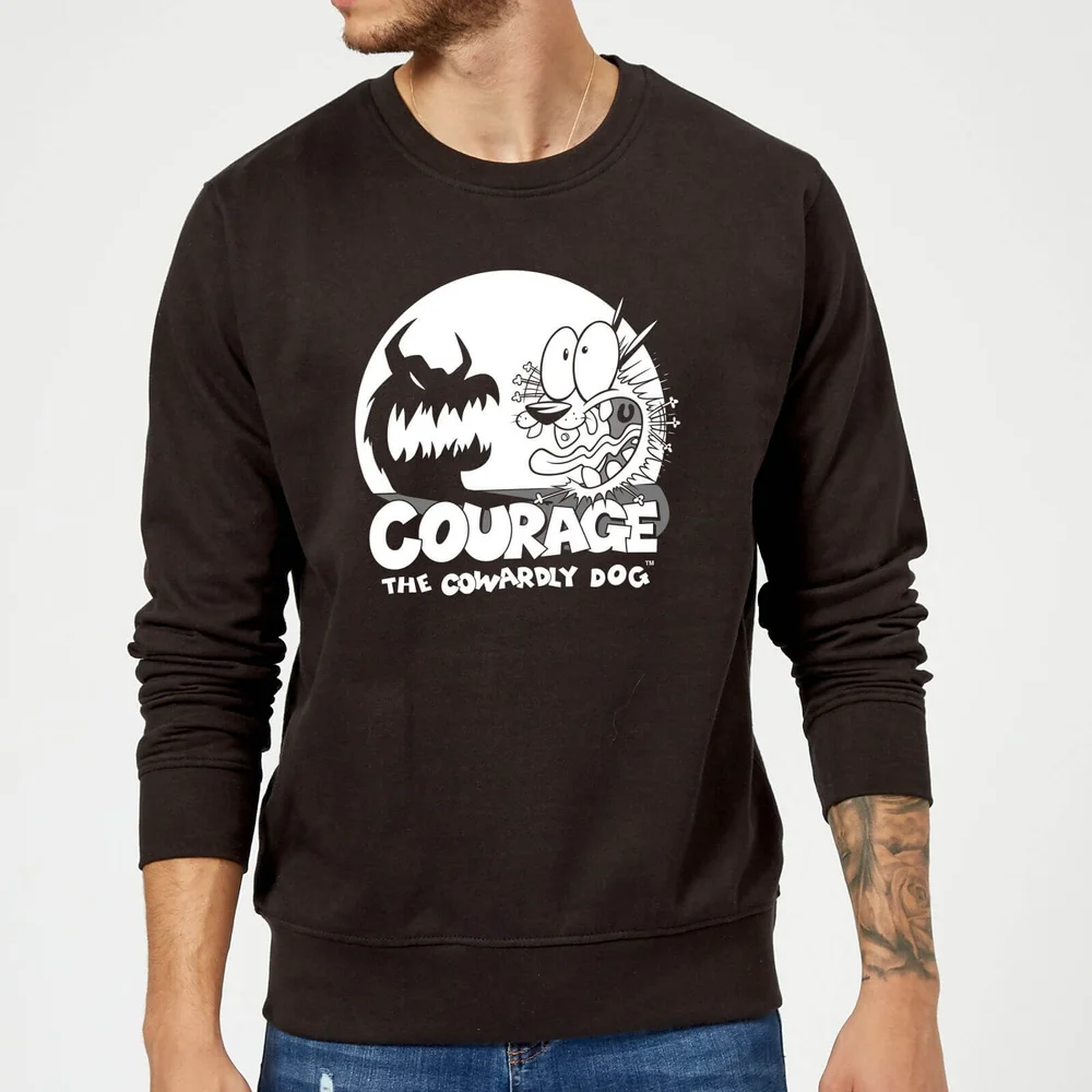 Courage The Cowardly Dog Spotlight Sweatshirt - Black - S Bild 1