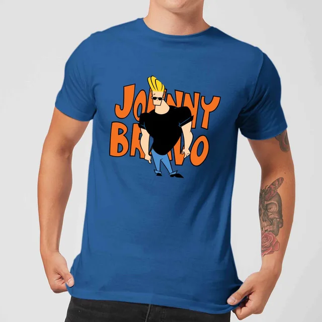 Johnny Bravo Pose Men's T-Shirt - Royal Blue