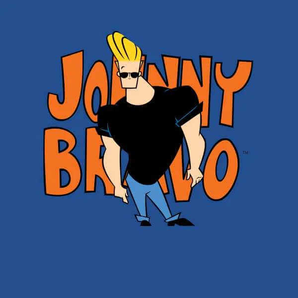 Johnny Bravo Pose Men's T-Shirt - Royal Blue